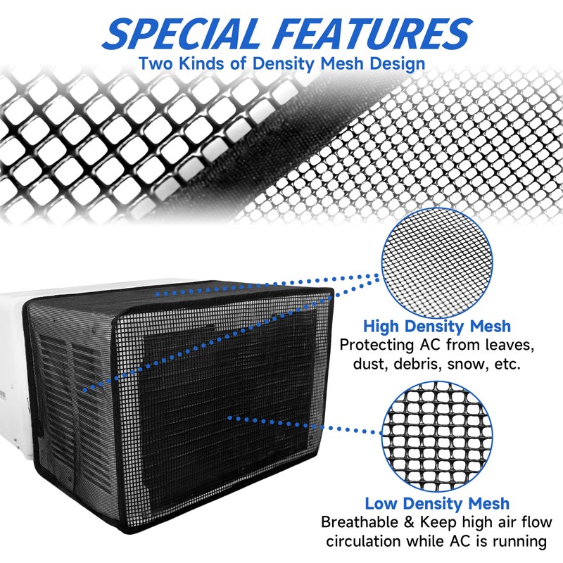 TAKTOPEAK Window AC Mesh Cover 20" W x 12.2" D