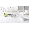 RHYTHM 8RE675SR03 Alarm Clock, Continuous Second Hand, A6 Size, Interior