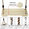 NOSTIFY Wooden Swing Seat, Nostalgic Outdoor Wood Swing for Kids