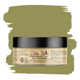 Dixie Belle Paint Company Chalk Finish Furniture Paint - Holy Guacamole (4oz) - Matte Avocado Green Chic Chalk Mineral DIY Furniture Paint