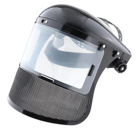 Milageto Trimmer Face Shield Work Equipment Multifunctional Mowers Mask Full Face Cover for Woodworking Weeding Forestry Farming, Black