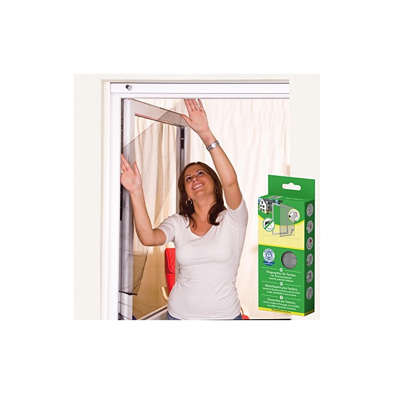 Mako Fly Screen for Window, Polyester, 130 x 150 cm,