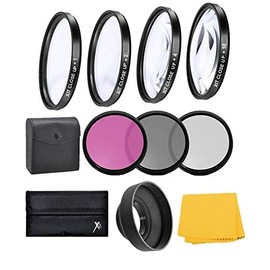 58mm Macro Close-up & Filter Kit for Canon PowerShot SX70 SX60 SX50 SX40 SX540 SX530 SX520 HS, SX30 SX20 SX10 is