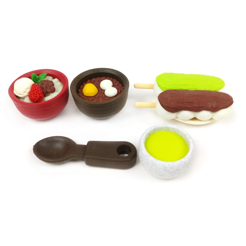 ブリスターパック おもしろ消しゴム あんみつ屋さん