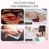 Uñas Postizas Almendradas Medianas, Uñas Nude, Uñas Postizas Con Ondas