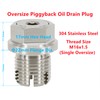 Dsnaduo M16.1-1.5 x 15mm Oversize Oil Drain Plug, Stainless Steel