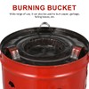 2.87 Gallon Burn Barrel, Metal Burn Can for Paper, 11.7“