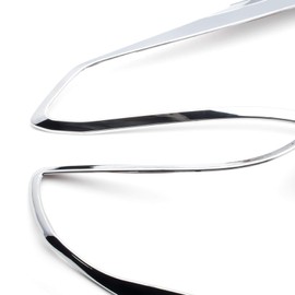 Xotic Tech Exterior Rear Tail Light Bezel Frame Cover Trim Chrome, Compatible with Toyota RAV4 2016-2018 (Not a Lens Cover)