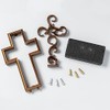 The Unity Cross® Antique Bronze Color Wedding Cross; Unity Candle