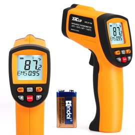Digital Infrared Thermometer Laser Temperature Gun Alarm Setting Non-Contact Temperature Measuring Gun -58°F to 1382°F, Data Storage IR Thermometer Gun for Kitchen Cooking, BBQ, Ovens, Industrial