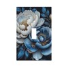 Decorative Art Light Switch Covers,1 Gang Single Toggle,Wall Plate,Switchplate,Gorgeous Flowers,5x3IN
