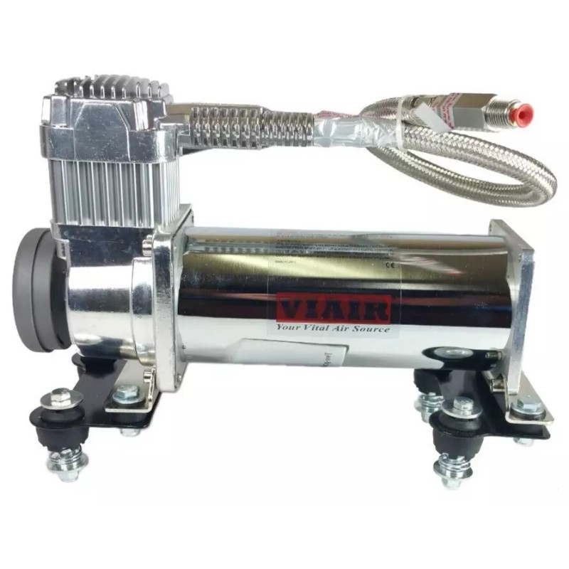 airmaxxx Chrome Air Compressor Vibration Isolator Upgrade Feet Kit for