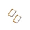 ZARD Two-Tone Link Reversible Hoop Earrings