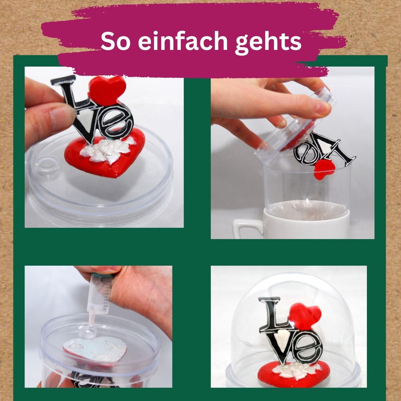 Craft Set DIY Snow Globe for FIMO with 1 x