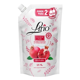 Jabón líquido de manos Lirio Clean & Pure Granada 1 Lt