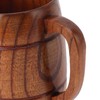Wooden Beer Mug with Handle 300ml Prevent Scald Carved Drinkware