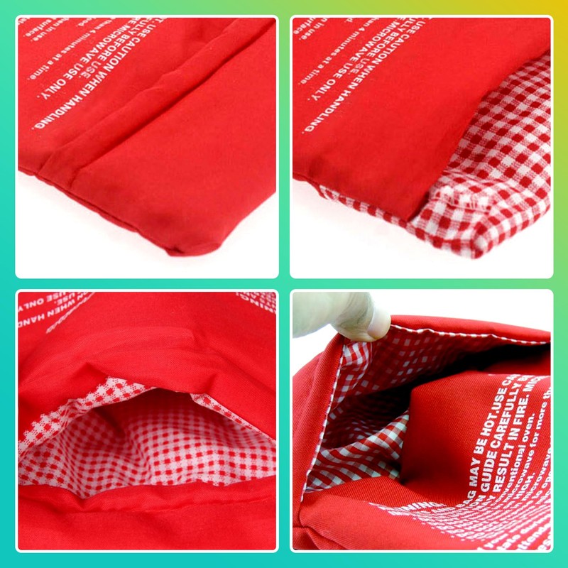 KornaDoz 2 Pack Reusable Microwave Potato Bag, Perfect Baked Potato