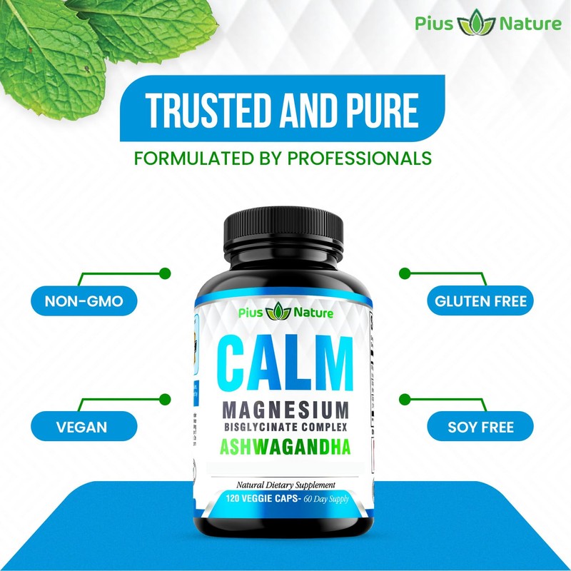 Calm - Magnesium Glycinate with Ashwagandha Root Extract