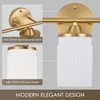 Jonsi Gold Bathroom Light Fixtures 3-Light Vanity Lights Modern Wall