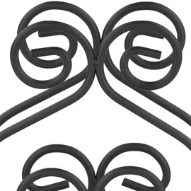 Home Basics Scroll Collection Steel Napkin Holder, Freestanding Tissue Dispenser Organizer for Kitchen Countertop, Durable, Sturdy, Home Décor, Black