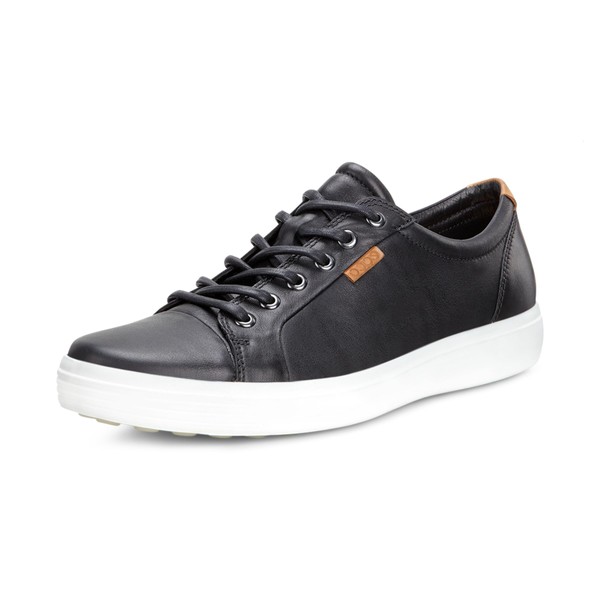 ECCO Men's Soft 7 Sneaker, Black, 9-9.5