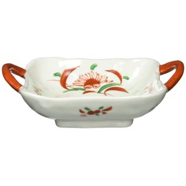 Hama Pottery Hasami Wayama Kiln Pot with Hand, 7.1 x 5.1 inches (18 x 13 cm), Nishiki Manzuri 279478 White