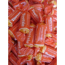 TOOTSIE ROLL Orange Fruit Chews BULK Candy - ONE POUND BAG - "All Orange Flavor"
