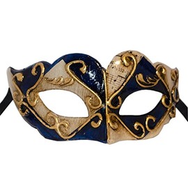 LannaMask Handmade Venetian Mask Eye Mask Colombina Ball Mask Carnival Children (C01)
