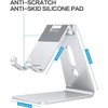 Soporte ajustable para teléfono celular, OMOTON de aluminio para escritorio