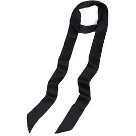 Czhotg Black Satin Ribbon Belt Long Chiffon Sash Waist Belt for Bridal Wedding Dress Belt Bridal Waist Belt Robe Replacement Formal Special Occasion Dresses Accessories for Women Girls Women's Belts