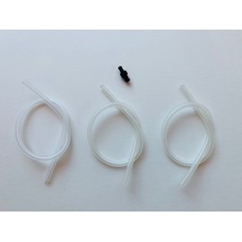 Jura 3x milk hose tube (36cm) for frothing nozzles + nipple connectors #63634, suitable for all Jura Cool Control devices and Jura milk containers