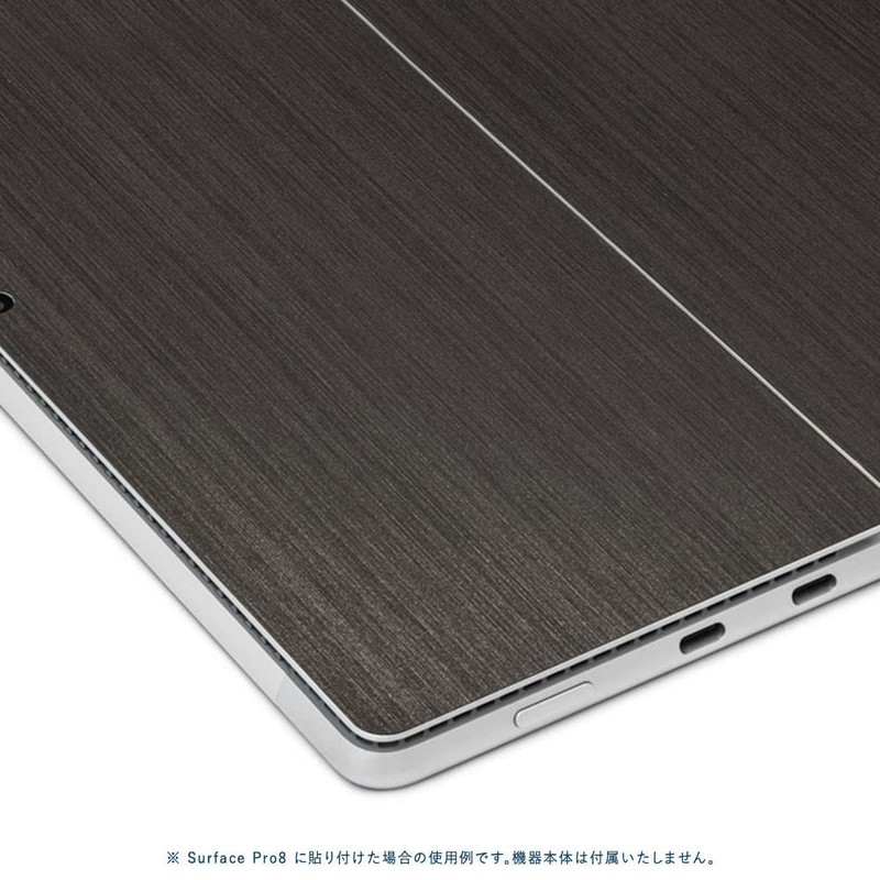 wraplus Skin Seal Compatible with Surface Pro8 [Black Brushed Metal]