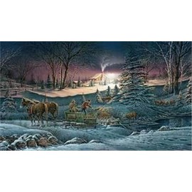 Terry Redlin Open Edition Elite Print A Helping Hand (24"x14") with COA