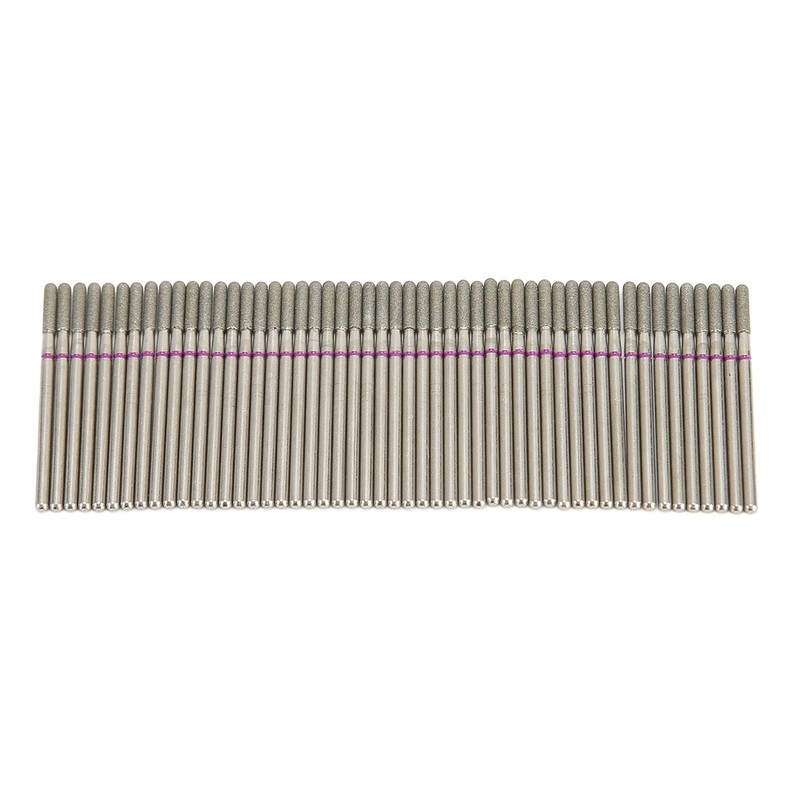 50Pcs Nail Drill Bits Emery Rotatable High Strength Replacement Nail