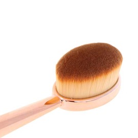 2 brochas de maquillaje ovaladas ovaladas para base de dientes, colorete, base de maquillaje, brocha ovalada para base de maquillaje líquida, brocha para base de maquillaje, crema o maquillaje en polvo impecable