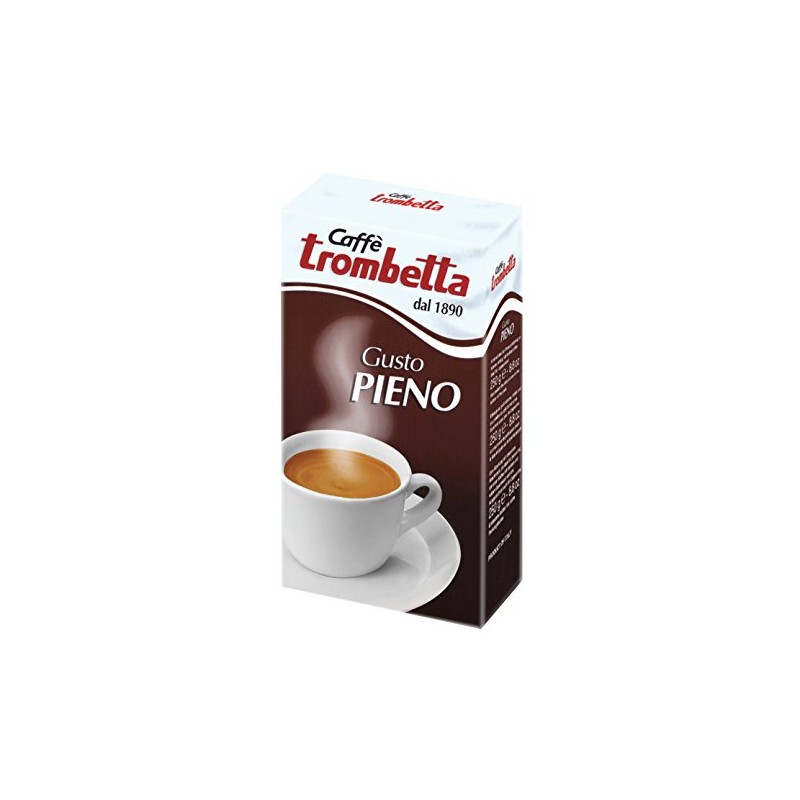 Trombetta Grinded Coffee Gusto Pieno, 8.5 Ounce (Pack of 20)