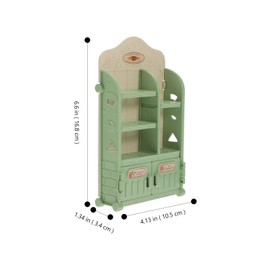 Zerodeko Dollhouse Miniature Bookshelf, Dollhouse Simulated Bookshelf, 1:12 Bookcase Mini Furniture Dollhouse Display Cabinet Mini Bookcase Storage Shelves