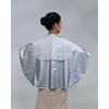 [Excel] シャンプークロス No.1020 シルバー 巾90cm×丈95cm 後丈54cm 首周り32cm～52cm ウォーターカット部 後丈27cm 巾44cm