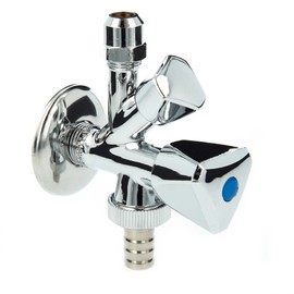 Tecuro 3/8-Inch WAS-Valve Combi-Angle Valve – Appliance Valve Connection –
