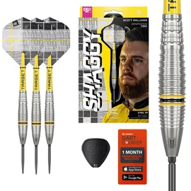 TARGET Darts Scott Williams Generation 2 Swiss Point Steel Tip Dart Set, 23G | Player Edition G2 90% Tungsten Darts, Pro Ultra No.2 Flights, Pro Grip Tag Shafts & SP Tool