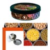 Self-Seal Cali Tin Can, Pressitin Cans with Ring Lid and