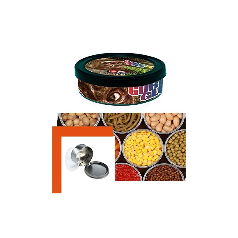 Self-Seal Cali Tin Can, Pressitin Cans with Ring Lid and