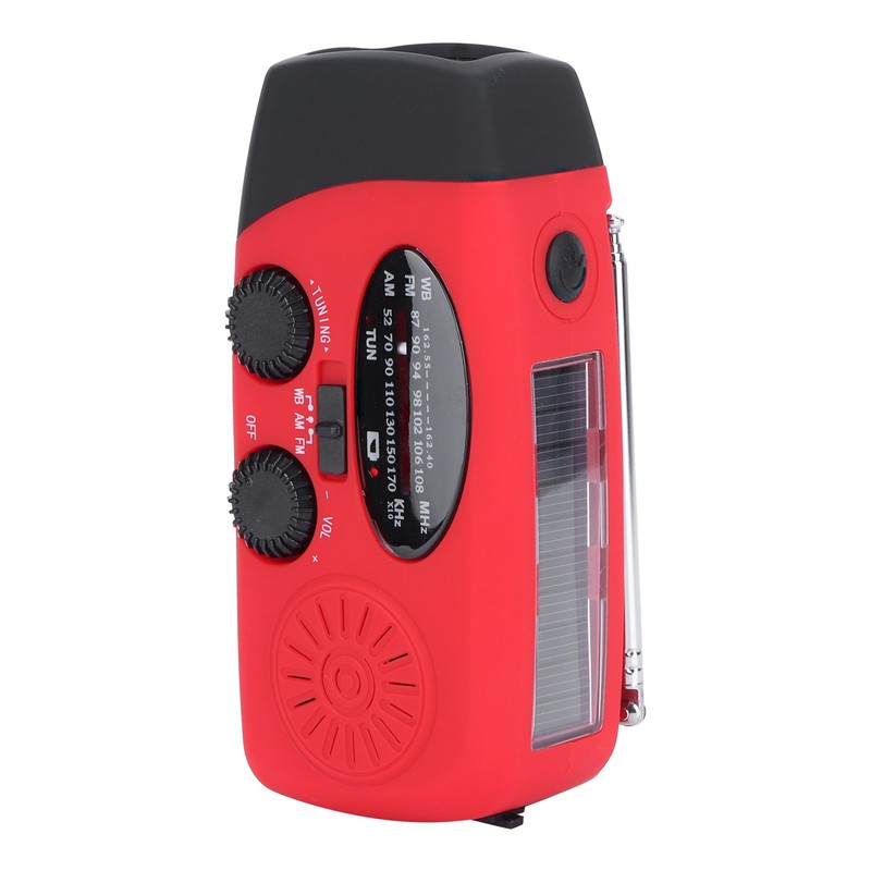 QQT088 ABS Solar Energy Emergency Multifunction Hand Crank Radio Support