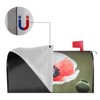 Beautiful Poppy Flower Ink Print Magnetic Mailbox Cover,Festive Mailbox Decorations,Weather
