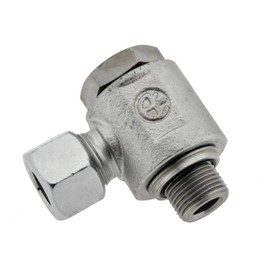 Angle Swivel Fitting 10 L-G 1/4 Inch Galvanised Steel 90° Screw-in Fitting Lightweight Series