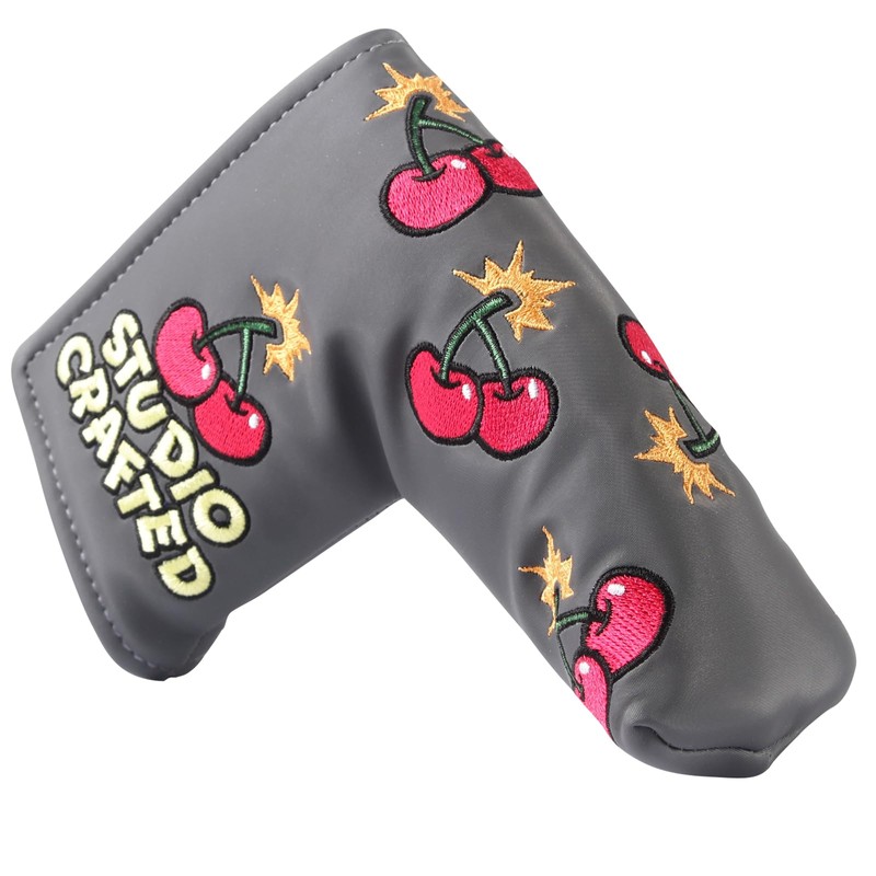 Studio Crafted Cherry Bombs Blade Golf Putter Cover Magnetic Golf