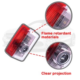 YEKUYEKU Pack of 2 Car Door Logo Projector, Car Door LED Light Logo Projector, Door Lighting Logo Projector, Entry Lighting for A B C E Class / M / ML / GL / GLC / GLS / AMG