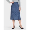 Chums Ladies 6 Panel Diamond Check Skirt Elasticated Waist, Check