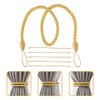 FOMIYES Curtain Tiebacks 6pcs Modern Decorative Rope Window Curtain Holdbacks