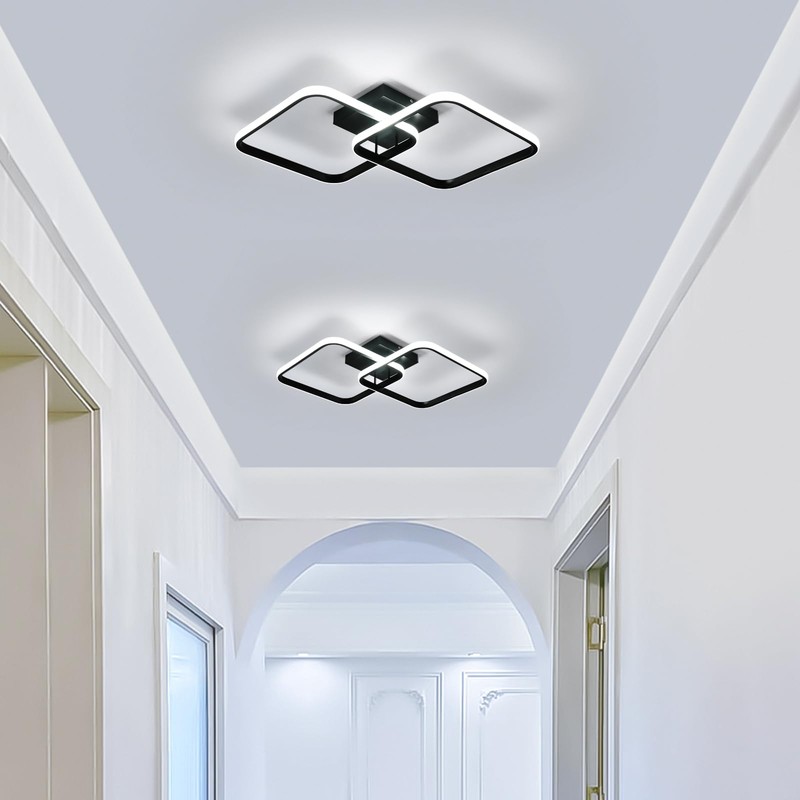 DELIPOP Modern Ceiling Light, 40W Sqaure LED Ceiling 3000k/4500k/6500k 3